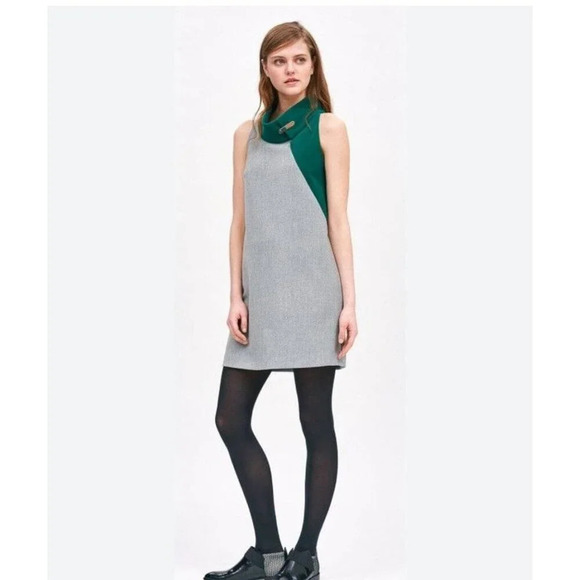 Cop Copine Colorblock Sleeveless Unique Mod Style Dress 42/L - Picture 1 of 9